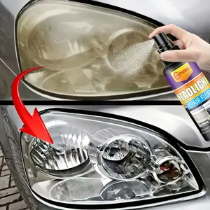 Upgrade Ceramic Headlight Repair Spray, Advanced Car Headlight Restoration, Restore Clarity, Long-Lasting Coating Protection, Headlight Polishing Agent