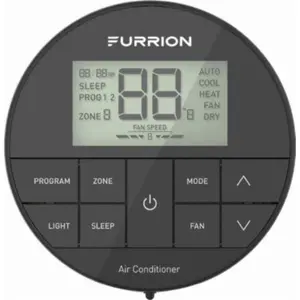 Furrion 2021130947 High Efficiency Multi Zone Wall Thermostat, Black
