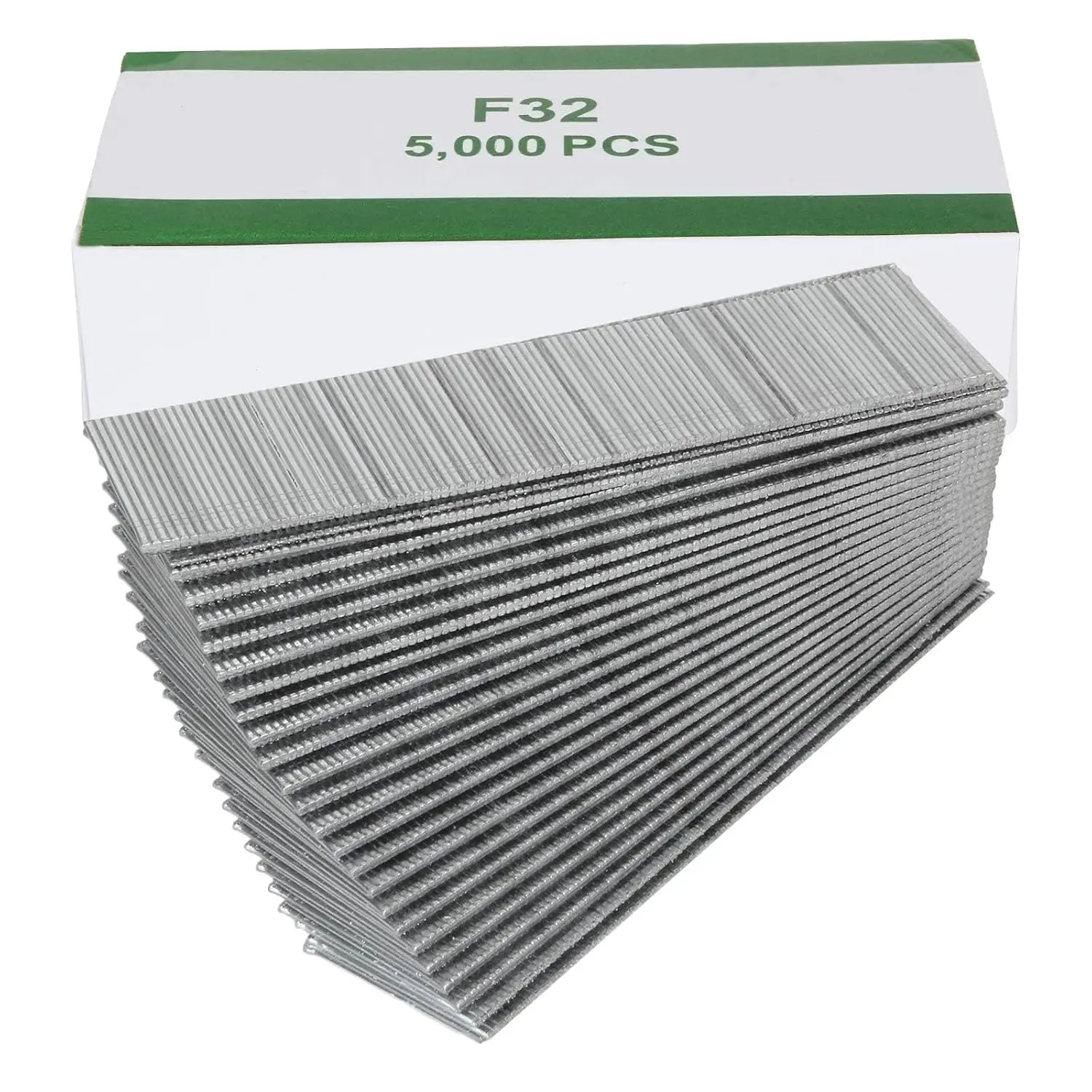 5000 Pack F32 1-1/4" 18 Guage Galvanized brad Nails, Heavy Duty Narrow Crown Staples for  , 18 Gauge Straight Pin Nailers1