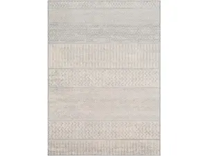 Livabliss MOC2306-710103 Medium Pile Indoor Oblong Large Area Rug, 7ft10in x 10ft3in, Silver Gray, Medium Gray & Cream