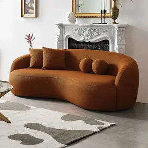 Modern Scandinavian-Style Velvet Sofa – Luxury Home Furniture with Free Shipping