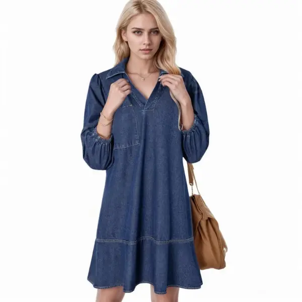 denim dress wanderdoll