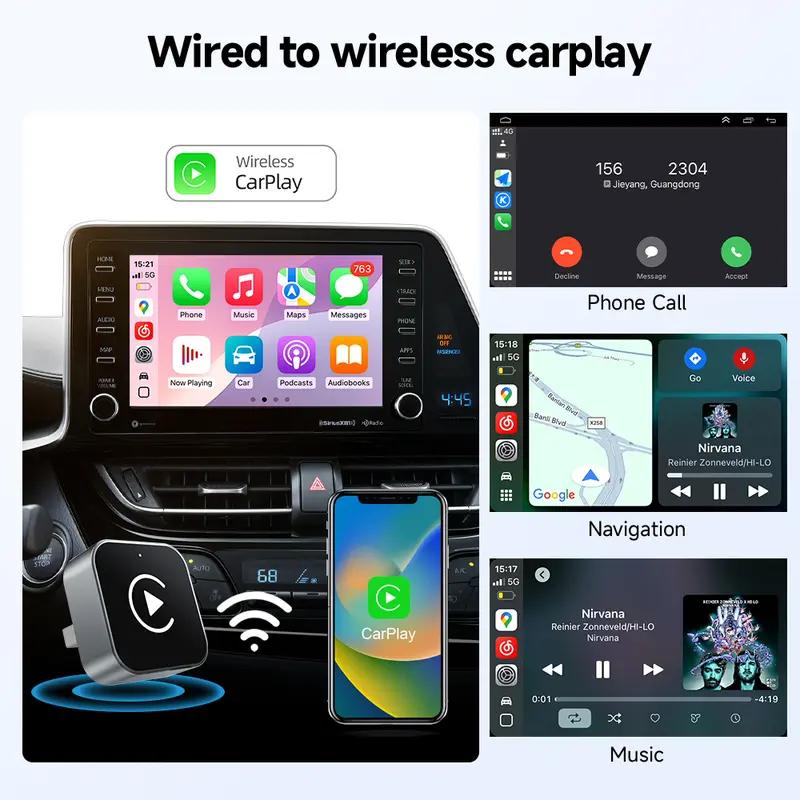 2026 Professional Upgrade Wireless Carplay Adapter, Android Auto 2-In-1, Instant Screen Connection, Smooth Navigation Entertainment