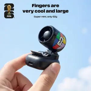 2026 FIFA World Cup - FIFA-Mini Portable Handheld Clip-on Fan. Can be picked up anytime, anywhere for a cool, refreshing breeze. Features 90° adjustable angle, three-speed turbo airflow, and highly efficient cooling.