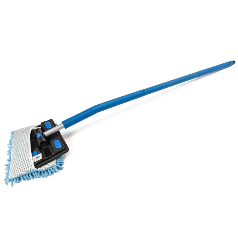 AutoFiber Mitt on a Stick PRO+ | Premium Car Wash Mop with Towel Plug & Multi-Angle Head for Trucks Boats Planes and RVs