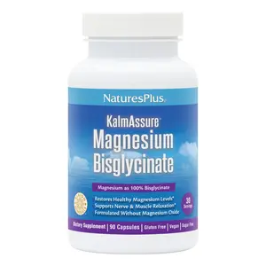 KalmAssure Magnesium Bisglycinate Capsules by NaturesPlus, 210 mg Per Serving, 90 Capsules