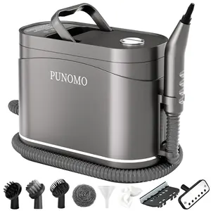 Steam Cleaner, Handheld & Mop 2-in-1Steam Cleaner for Home, 15s Heat-Up, 1.6 Quarts Tank, Portable Steamer for Cleaning with 10 pcs Accessories for Home for Dirt, Grease, Grout, Tile,Floor, Car