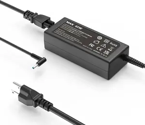 45W 19.5V 2.31A AC Adapter Laptop Charger Compatible with  Stream 11 13 14 Pavilion x360 Model 15 15-f272wm 15-f387wm 15-f233wm 15-f222wm 15-f211wm 15-f337wm Zbook G4 G5 Power  Cord