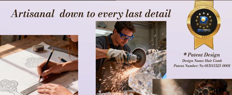 Simetra LuckyComb & Premium boar bristles specially designed effortlessly styling with a 10° angle that hugs the scalp. Made from HIPS high-impact polycarbonate material with natural crystal accents. Valentine's Day gifts