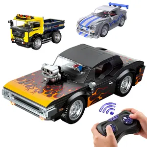 WISE BLOCK RC Building Toy Collection, Remote Control Cars & Truck for Kids