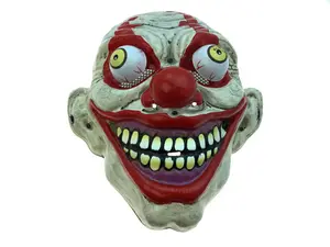 Halloween Clown Mask Horror Clown Cosplay Masks Plastic Scary Monster Masquerade Party Props for Adults Women & Men