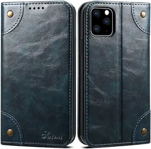 Phone Cases for  iPhone 11 Leather Case, iPhone 11 Wallet Folio Case Book Design Magnetic Closure with Stand and ID Holder Credit Card Slots for Apple iPhone 11