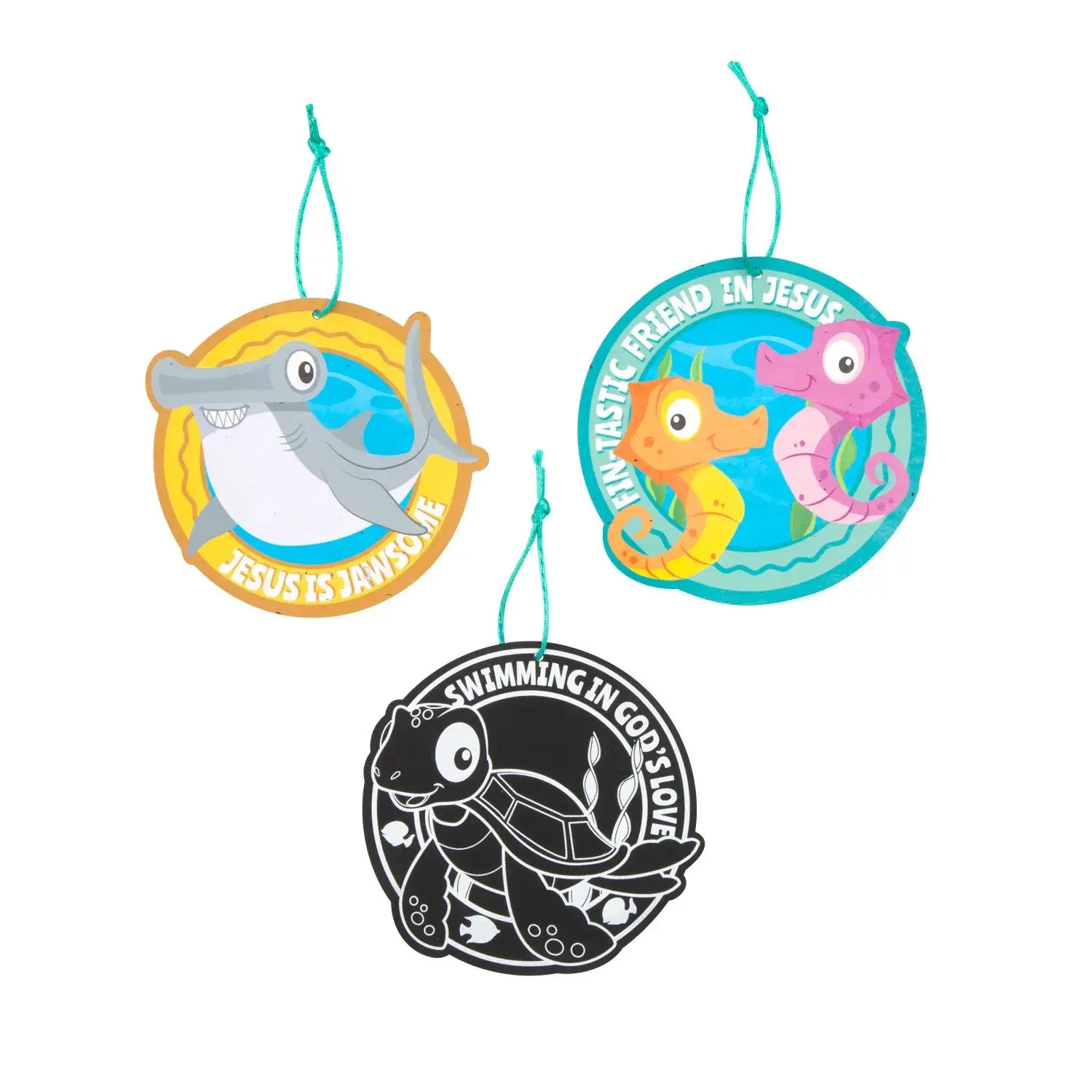 Under the Sea VBS Magic Scratch Ornaments - 24 Pc.