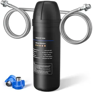 Under Sink Water Filter, House Faucet Water Filter for Kitchen Sink, Under Counter Direct Connect to Kitchen Faucet, Reduces 99% Chlorine, Bad Taste & Odor, 10000 Gallons, by