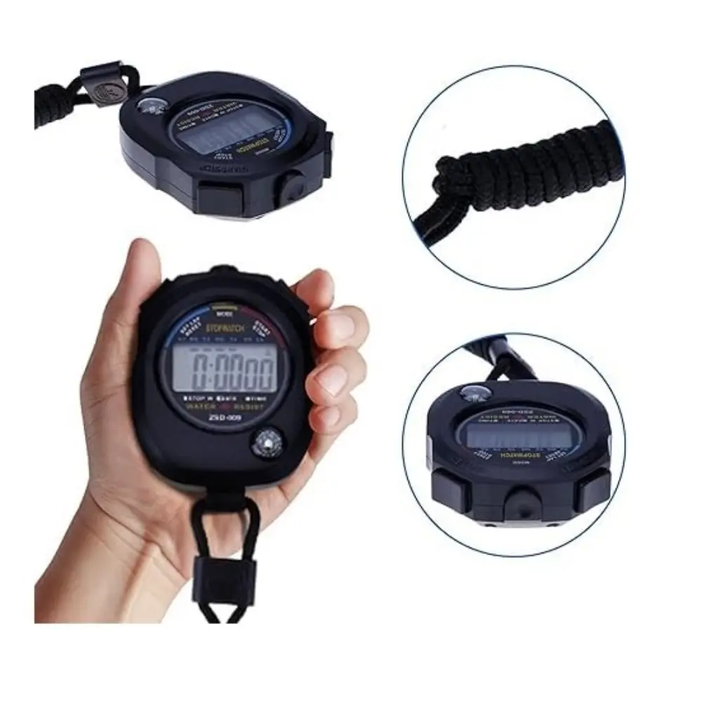 Digital Sports Stopwatch Timer (1/3/5pcs) with Hanging Rope, Large Screen Electronic Stopwatch for Running Training, Coaching & Fitness Timing Needs