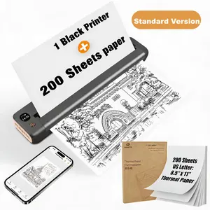 RONGTA F81 Portable Bluetooth Sticker Printe+200 Sheets Thermal Printer Paper