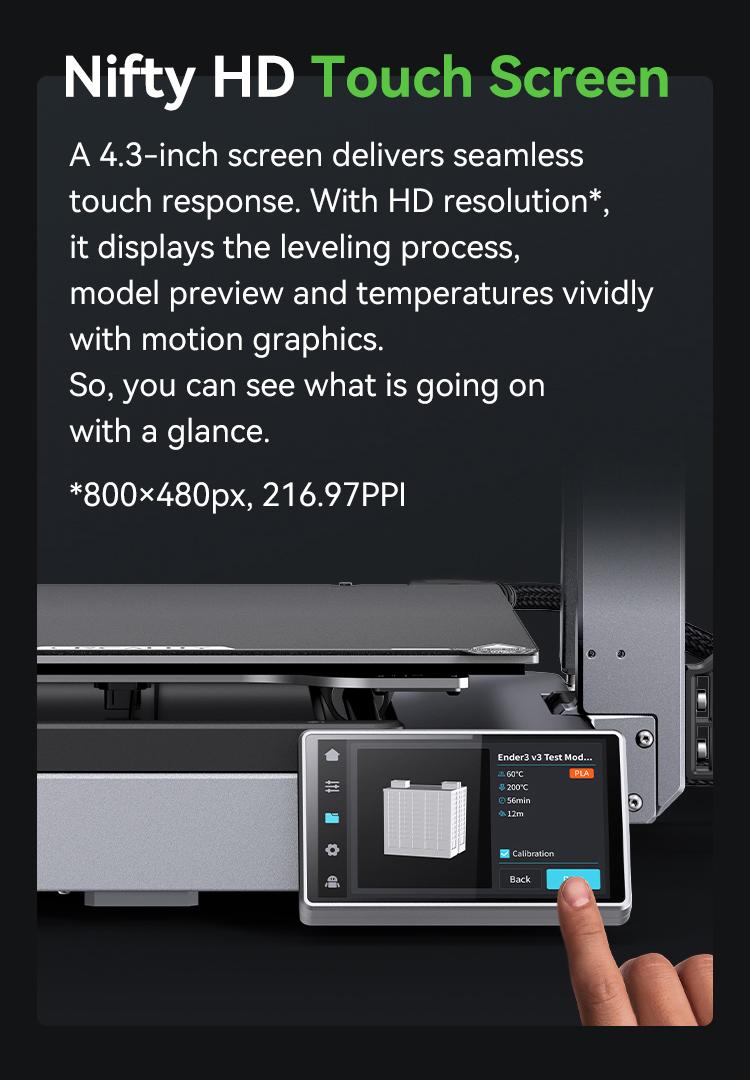 Creality Ender-3 V3 Plus 3D Printer - Dual Motors, CoreXZ Tech, Clog-Free Extruder, and Quick-Swap Nozzle Wifi