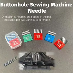 Dpx5 40-Piece Sewing Machine Needle Set, Replaceable Needles, Sewing Supplies, Includes 90/14, 100/16, 110/18, 125/20 Sizes, Ideal for Industrial and DIY Use