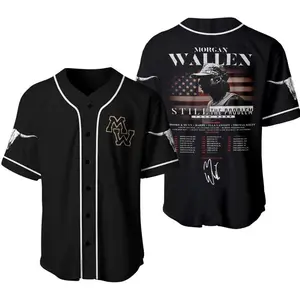 Country Music Baseball Jersey, Wallen Vol 98 Jersey, World Tour 2026 Concert Jersey, Country Music Fan Merch
