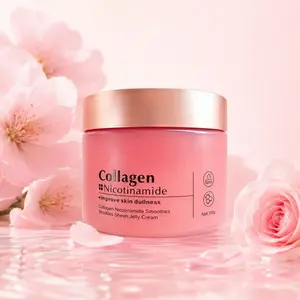 Korean Niacinamide Jelly Cream 110ml – Hydrating Collagen Face Moisturizer for Brightening, Firming & Glass Skin Glow, Lightweight Bouncy Texture, Korean Skincare for Dull Dry Skin, Dermatologist Tested Moisture Hydrate moisturizer for face Radiant Skin R