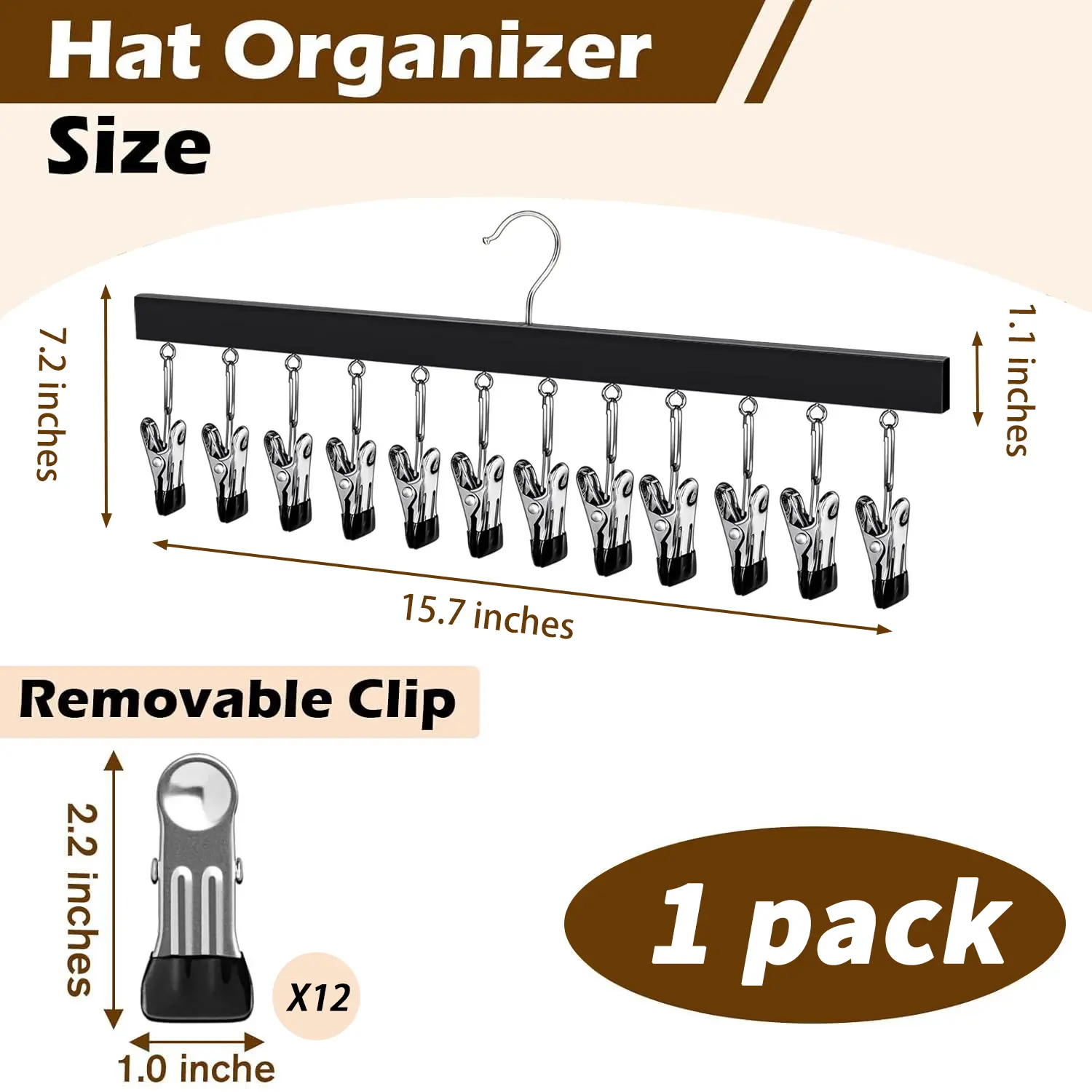 1 pack-12Clips