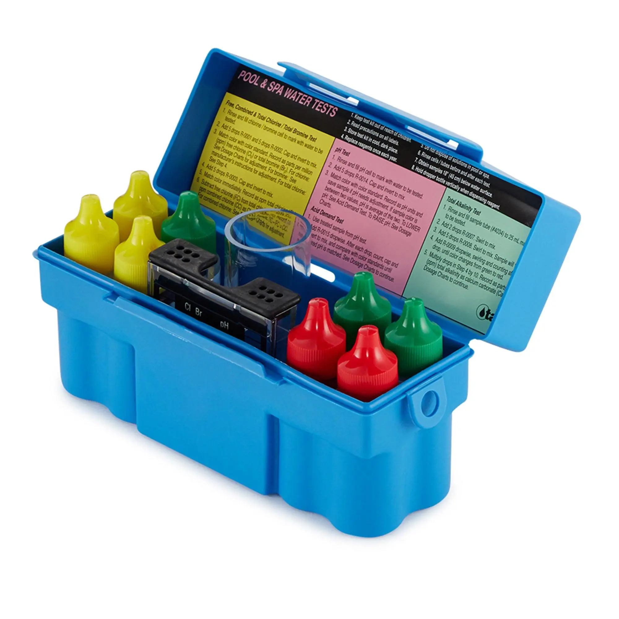 Taylor K-1004 Safety Plus Swimming Pool Chlorine Bromine pH Alkalinity Test Kit Taylor K-1004 Safety Plus Swimming Pool Chlorine Bromine pH Alkalinity Test Kit