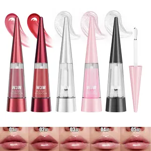 W3W Lip Plumping Liquid, Moisturizing Glossy Lip Oil, Lip Plumper, Plump and Pouty Lips, Lip Gloss, Lip Oil