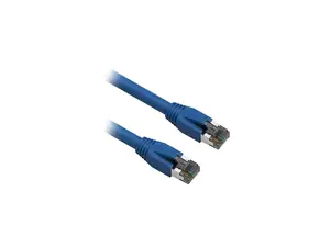 Nippon Labs Cat8 RJ45 10FT Ethernet Patch Internet Network LAN Cable, Indoor/Outdoor, 24AWG, Shielded Latest 40Gbps 2000Mhz, Weatherproof S/FTP for Router, PS4, PS5, Xbox, PoE, Switch, Modem (Blue)