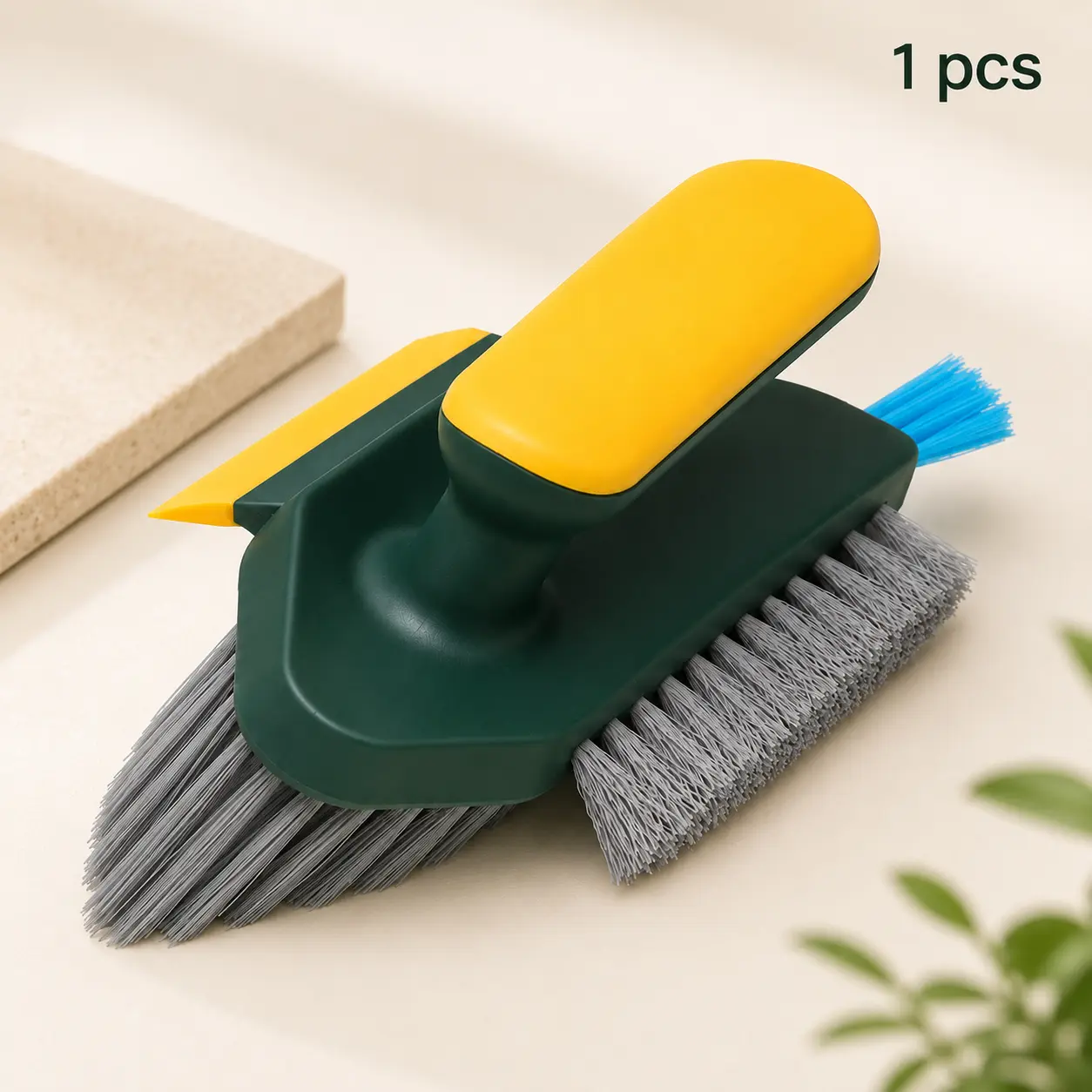 2-in-1 Gap & Scraper Cleaning Brush, Labor-Saving Home Care Tool for Bathroom Tile Edges, Toilet Corners, Deep Grout Scrub & Grime Removal #TikTokMadeMeBuyIt