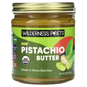 Wilderness Poets Organic Raw Pistachio Butter, 8 oz (227 g)