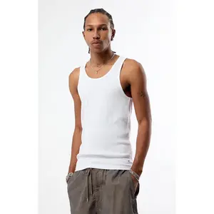 Pacsun Men's Script Ribbed Tank Top