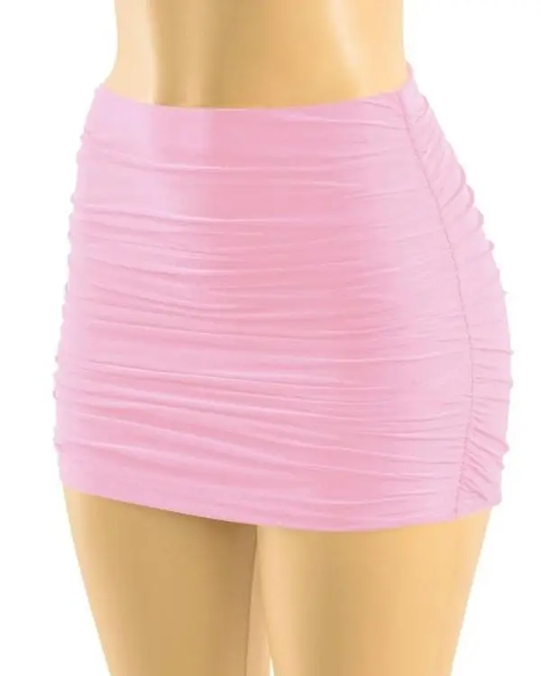 Mary Ruched Skirt (Pink)