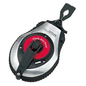 Tajima CR401S Chalk-Rite Dura Retractable Tape Measure with Durable Handle and Secure Storage Case