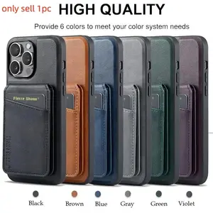 Magnetic Detachable Leather Wallet Phone Stand Protective Case Wireless Charge Cover for iPhone 7 8 SE 17Air 11 12 13 14 Plus 15 16 Pro Max