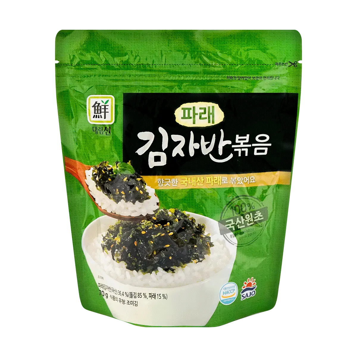DAE RI Korean Roasted Seaweed Snacks - Savory Salted Gim (70g) - Premium Korean Nori for Sushi, Rice Bowls & Snacking