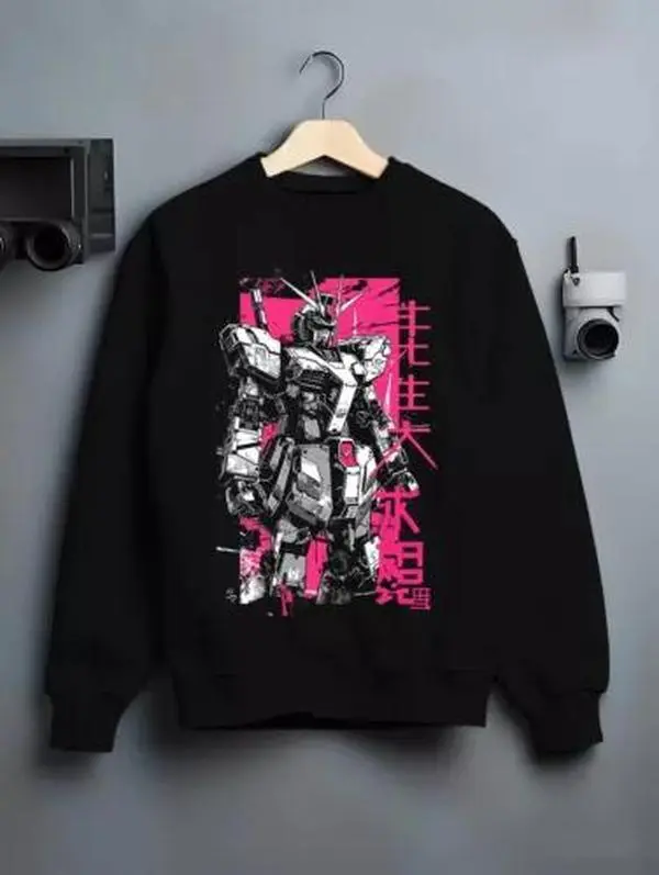 Original Nobile Suit Gundam Retro Anime Inspired Hoodie T-Shirt Sweatshirt