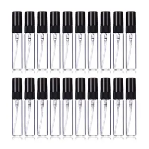 5ml Perfume Mist  Bottles Refillable Mini Empty Travel Clear Refillable Atomizer Glass Bottles 20 count (5ml)