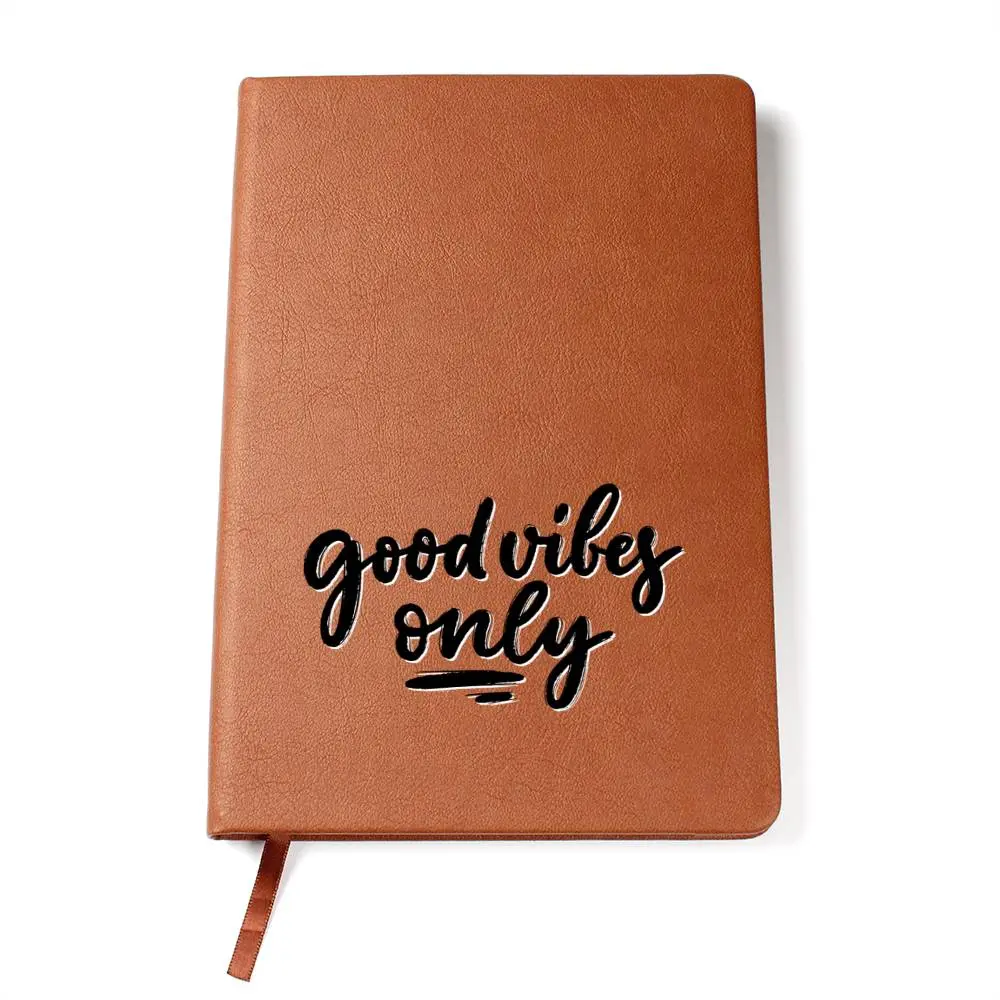 Custom Printed Faux Leather Journal - 5.8" x 8.5" x 1.6", 11.33 oz, Sturdy and Reliable Office Notebook with Ribbon Bookmark, Motivational Print Journaling Tool, Unique and Sentimental Gift for Cherished Word Preservation