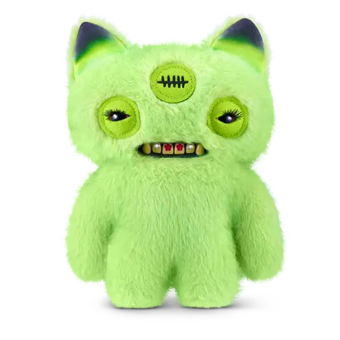 ZURU Fugglers Baddies Fuggs 9-Inch Annoyed Alien Stuffed Toy, Alien-Themed Collectible, Fluffy Attitude, Super Soft Furry Plush Toy for Hobbies & Play