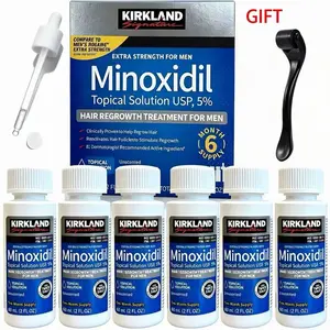 Kirkland Minoxidil 5% for Men & Women Universal Solution for Pattern Baldness & Thinning Liquid Hair Growth Booster 3-Month Supply Targets Hair Thinning at the Root, Enhances Hair Density & Supports Healthy Growth