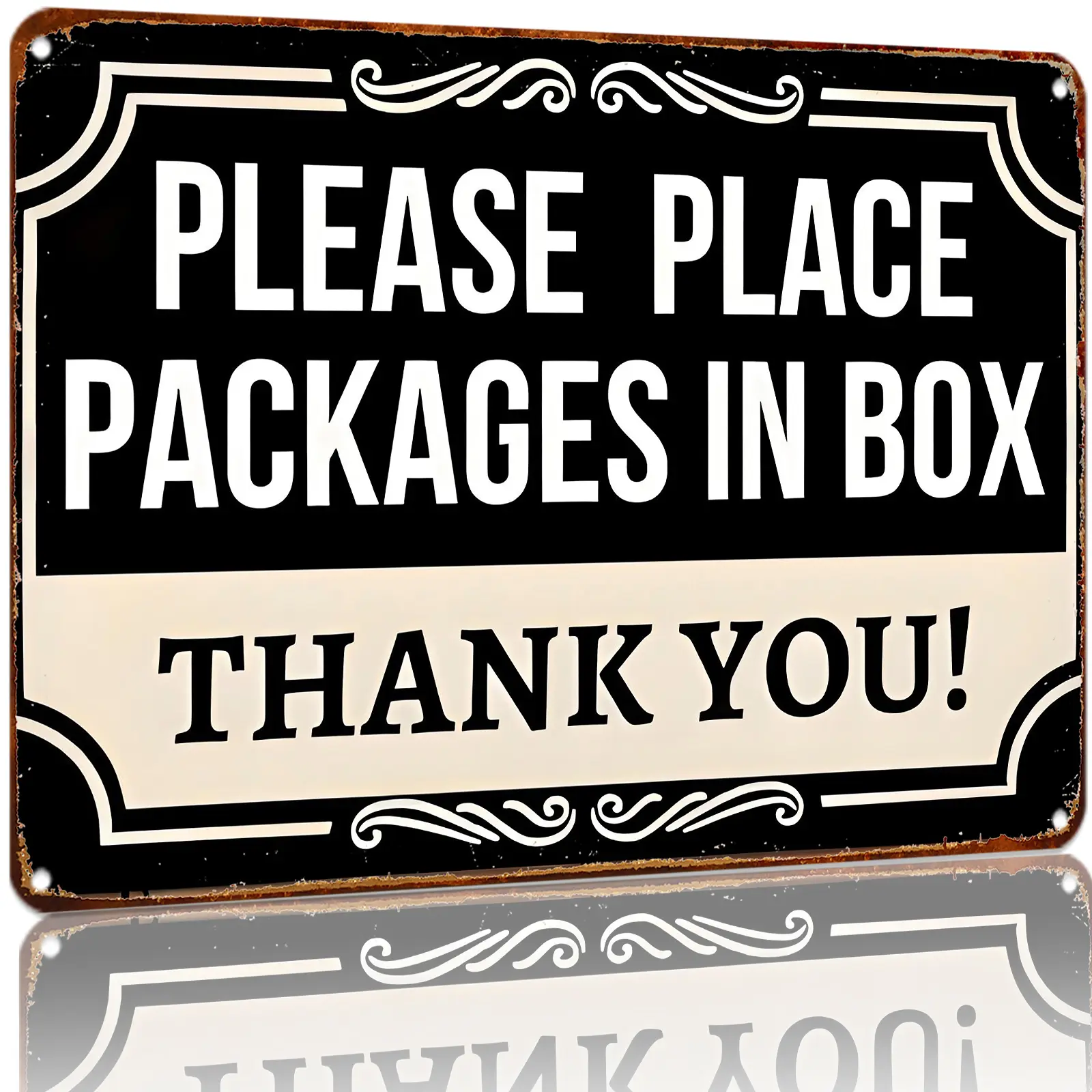 Funny Delivery Signs For Packages Please Place Packages In Box Aluminum Signs Package Delivery Boxes Please Leave Packages Here Signs For Outside Deliveries Decor 8x12 In