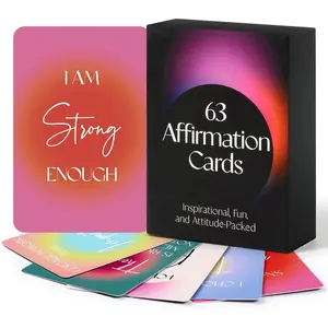 Affirmation Cards for Women, 63  Positive Affirmation Cards, Daily Affirmations for Inspiration, Mindfulness, & Self-Care Gifts for Women