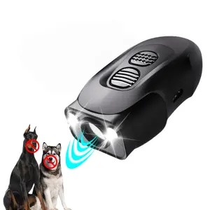 Ultrasonic Dog Bark Deterrent Device, Effective Stop Barking Training Tool, Portable Bark Guard for Indoors & Outdoors