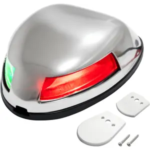 12V Waterproof LED Bow Navigation Lights for Boats, USCG Marine Navigation Lights for Pontoon, Yacht, Jon Boat, Speedboat and Small Boats