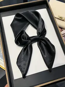 Women's Elegant Solid Color Scarf, Fashionable Soft Comfortable Scarf for Daily Wear, Casual Versatile Scarf for Women & Girls, Trendy Solid Shawl, Scarf Head Wrap, Neck Scarf