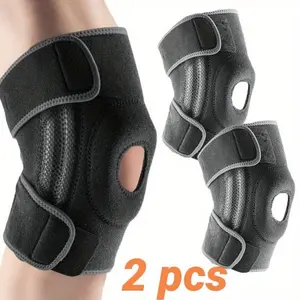 1 Pair Knee Brace with Side Stabilizers & Patella Gel Pads for Maximum Knee Pain Support and fast recovery for men and women