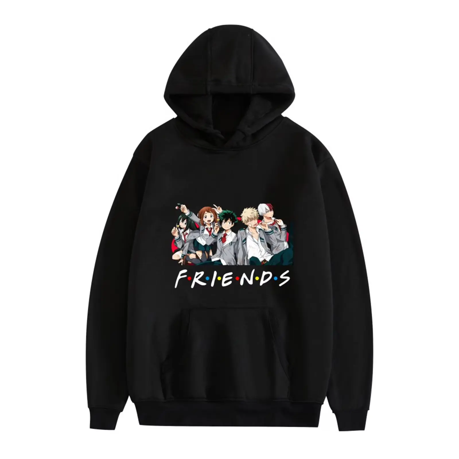 Anime Hoodie My HERO-A Friends Printed Hooded Sweatshirt Pullover Deku Cosplay Anime graphic lover t-shirt graphic HOODIE  for Women Men Sweatshirt HOODIE