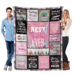Teacher Gifts,Teachers Appreciation Gifts, Teachers Blanket 60"x50", Gift for Teacher's Day/Christmas