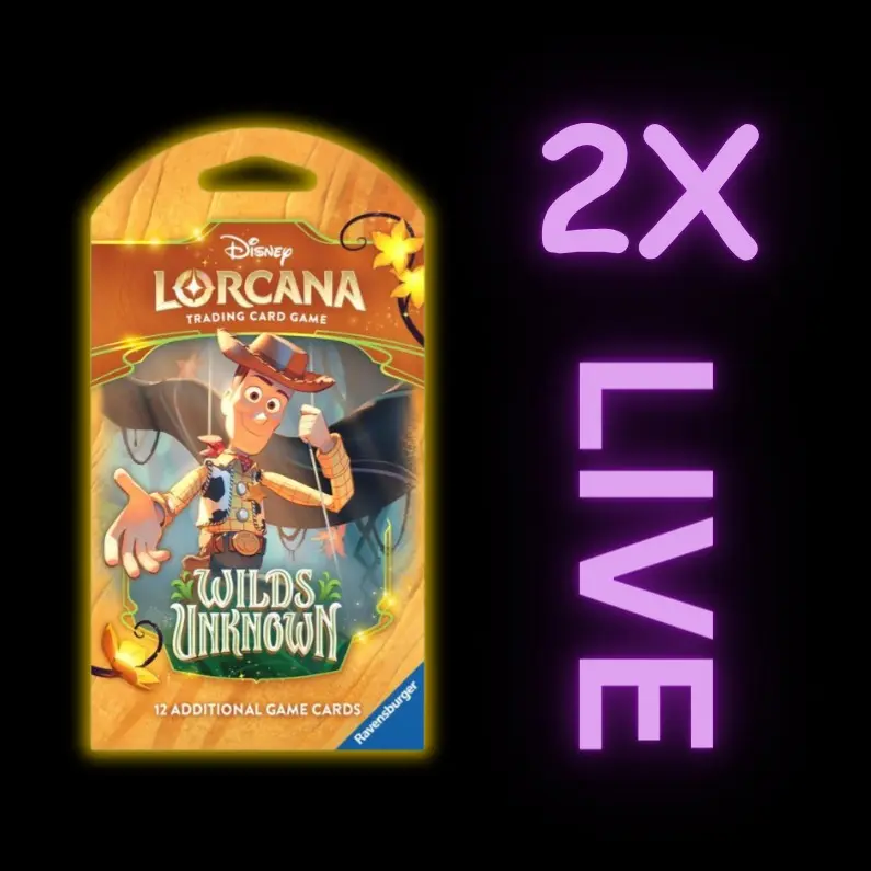 Wilds Unknown Pack Bundle (2 Pack or 4 Pack) | Lorcana TCG | RIPPED LIVE