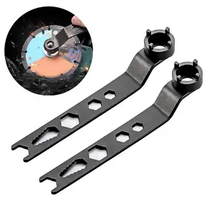 6in1 Universal 4-Prong Grinder Wrench, Adjustable 100mm Wrench for Angle Grinders
